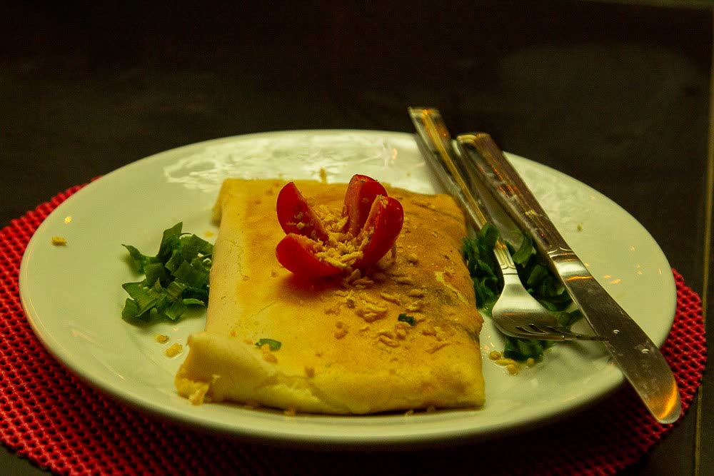 Crepe servido no Manguetown Music Bar
